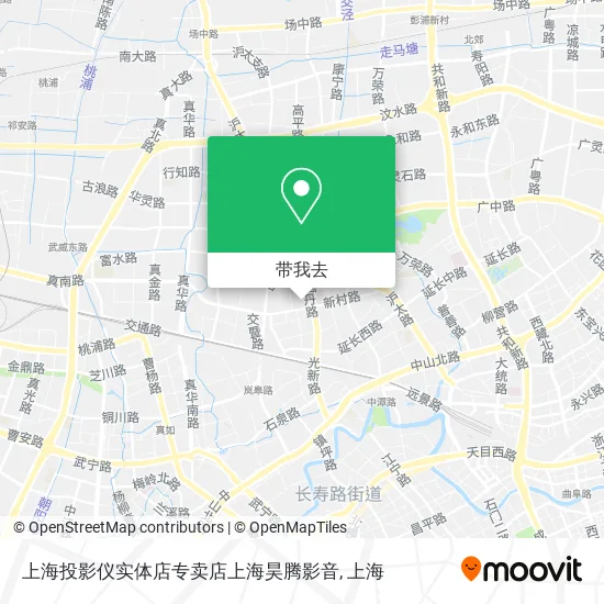 上海投影仪实体店专卖店上海昊腾影音地图