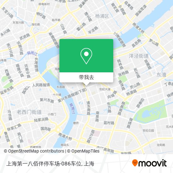 上海第一八佰伴停车场-086车位地图