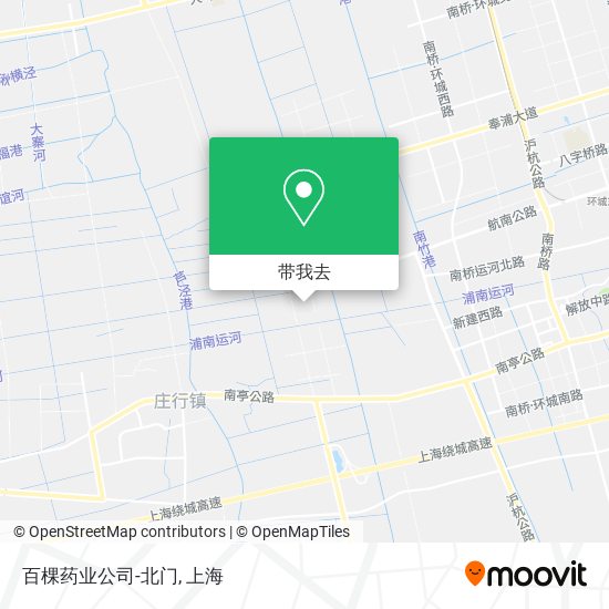 百棵药业公司-北门地图