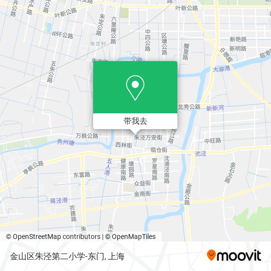 金山区朱泾第二小学-东门地图