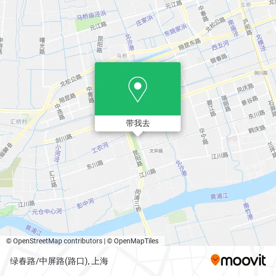 绿春路/中屏路(路口)地图