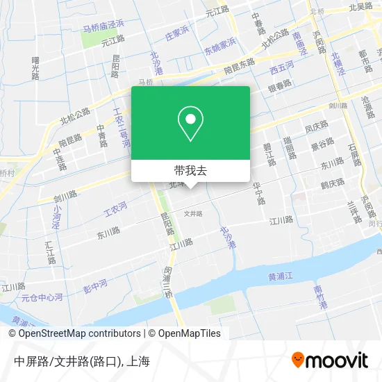 中屏路/文井路(路口)地图