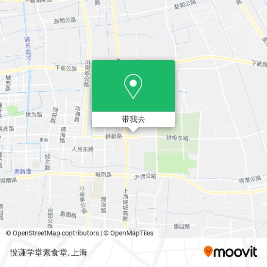 悅谦学堂素食堂地图