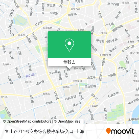 宜山路711号商办综合楼停车场-入口地图