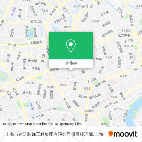 上海市建筑装饰工程集团有限公司项目经理部地图