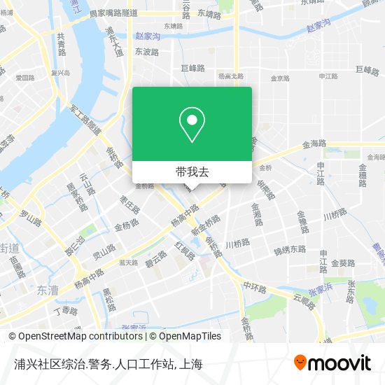 浦兴社区综治.警务.人口工作站地图