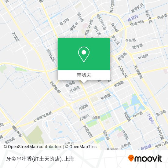 牙尖串串香(红土天阶店)地图
