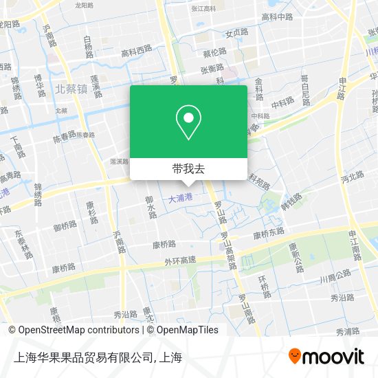 上海华果果品贸易有限公司地图