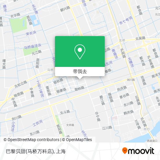 巴黎贝甜(马桥万科店)地图