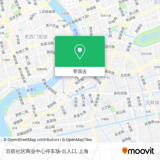 百联社区商业中心停车场-出入口地图