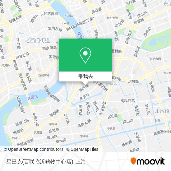 星巴克(百联临沂购物中心店)地图