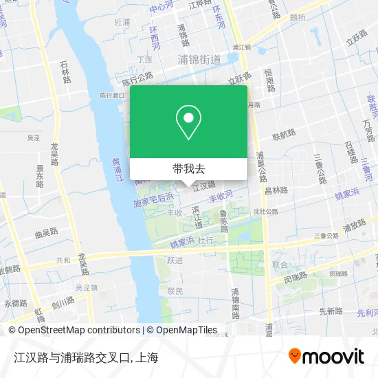 江汉路与浦瑞路交叉口地图