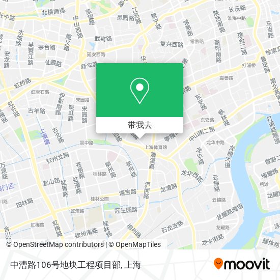 中漕路106号地块工程项目部地图