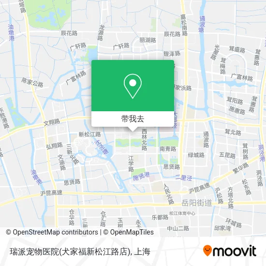 瑞派宠物医院(犬家福新松江路店)地图
