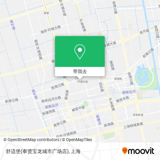舒适堡(奉贤宝龙城市广场店)地图