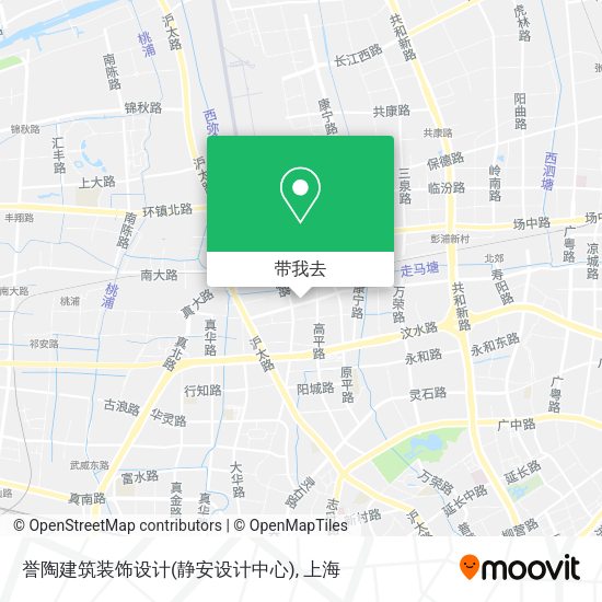 誉陶建筑装饰设计(静安设计中心)地图