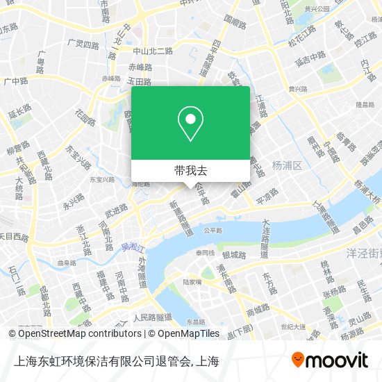 上海东虹环境保洁有限公司退管会地图