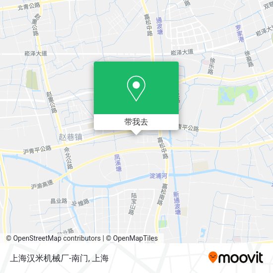 上海汉米机械厂-南门地图