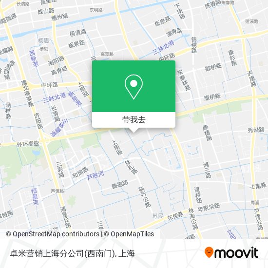 卓米营销上海分公司(西南门)地图