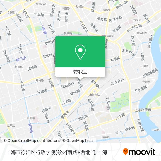 上海市徐汇区行政学院(钦州南路)-西北门地图