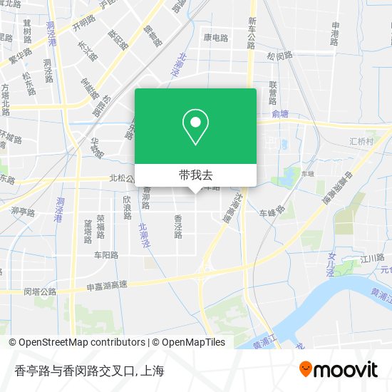 香亭路与香闵路交叉口地图