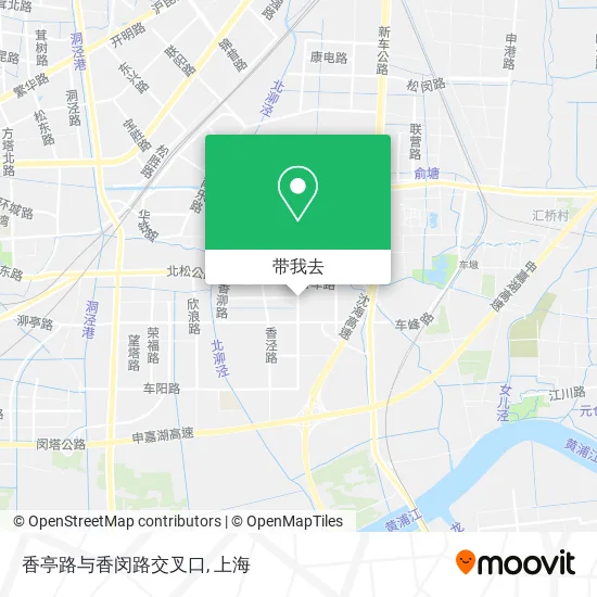 香亭路与香闵路交叉口地图