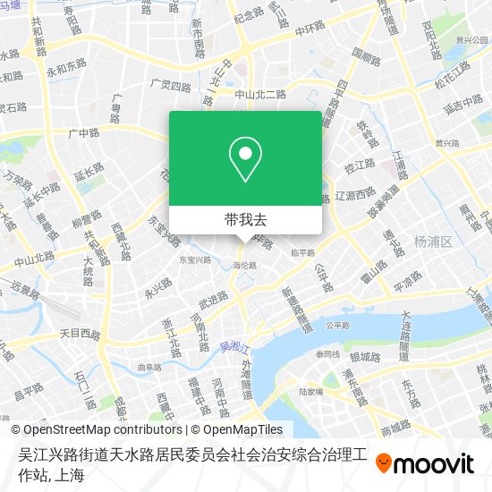 吴江兴路街道天水路居民委员会社会治安综合治理工作站地图