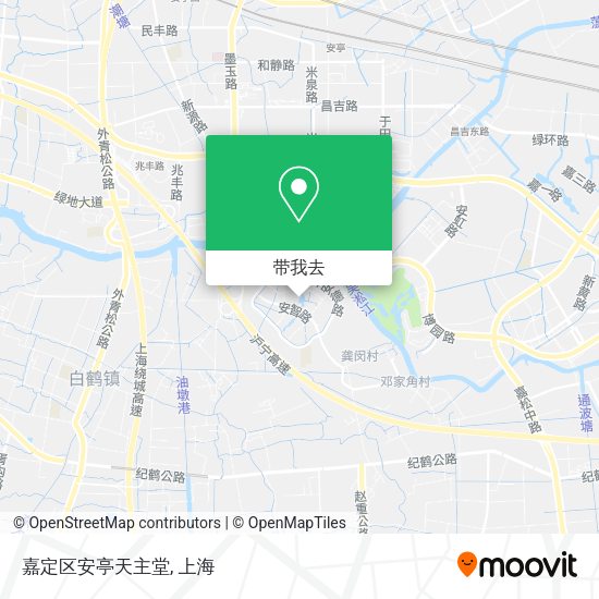 嘉定区安亭天主堂地图