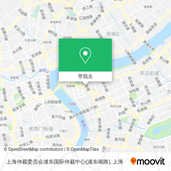上海仲裁委员会浦东国际仲裁中心(浦东南路)地图