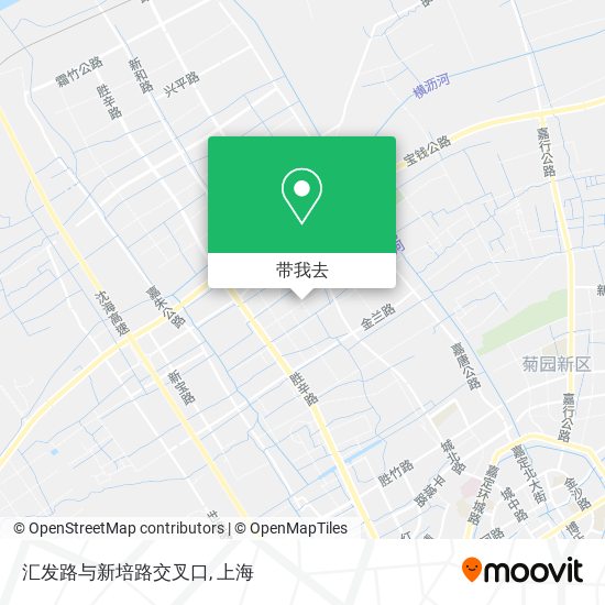 汇发路与新培路交叉口地图