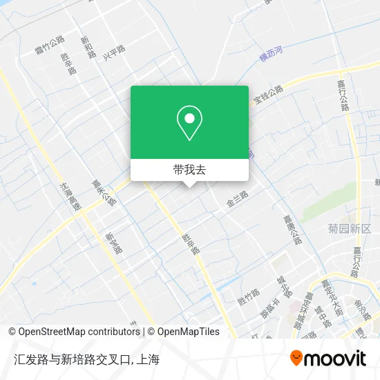 汇发路与新培路交叉口地图