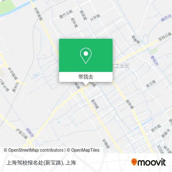 上海驾校报名处(新宝路)地图