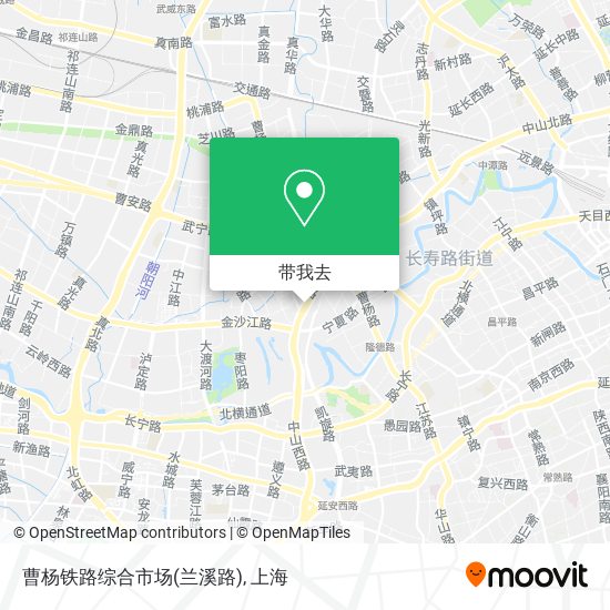 曹杨铁路综合市场(兰溪路)地图