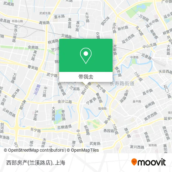 西部房产(兰溪路店)地图