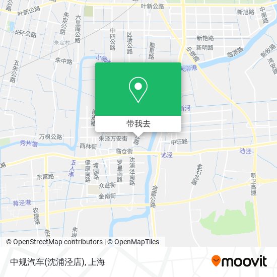 中规汽车(沈浦泾店)地图