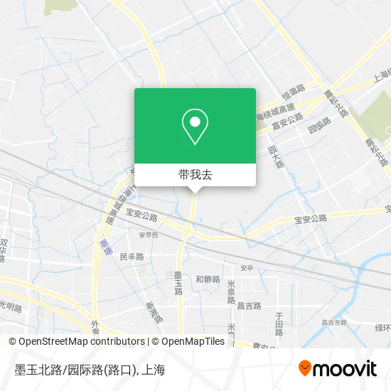墨玉北路/园际路(路口)地图