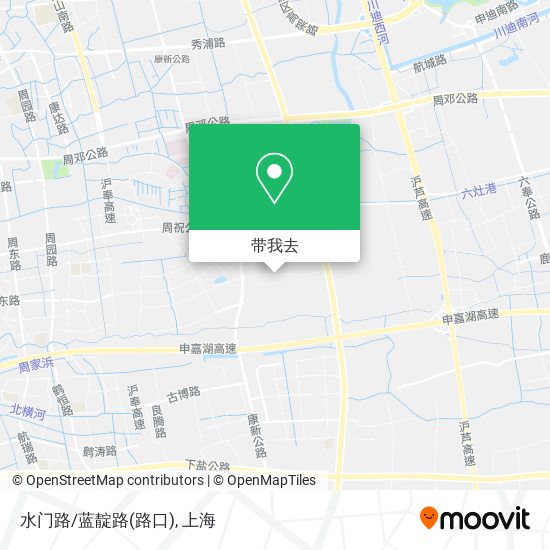 水门路/蓝靛路(路口)地图