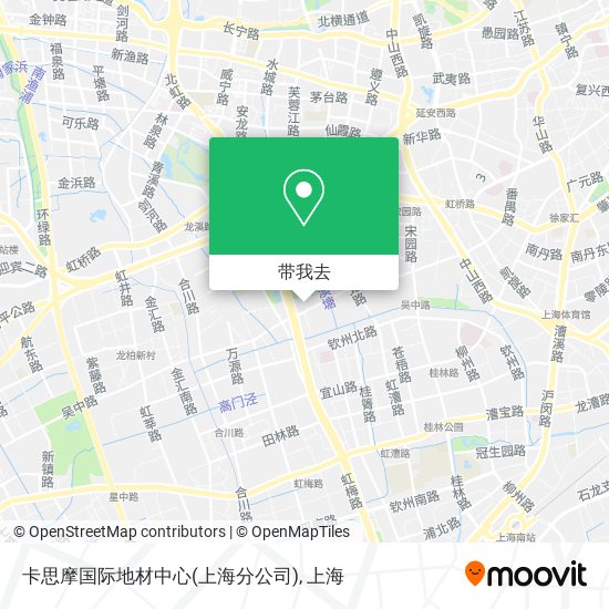 卡思摩国际地材中心(上海分公司)地图