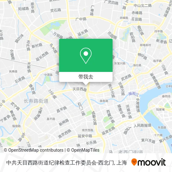 中共天目西路街道纪律检查工作委员会-西北门地图