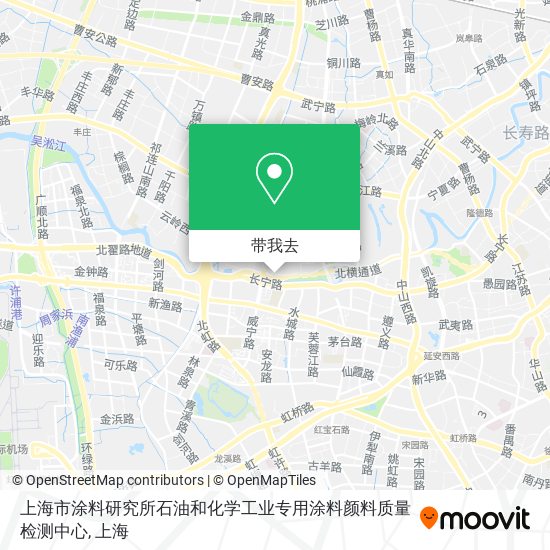 上海市涂料研究所石油和化学工业专用涂料颜料质量检测中心地图
