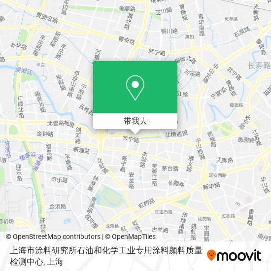 上海市涂料研究所石油和化学工业专用涂料颜料质量检测中心地图