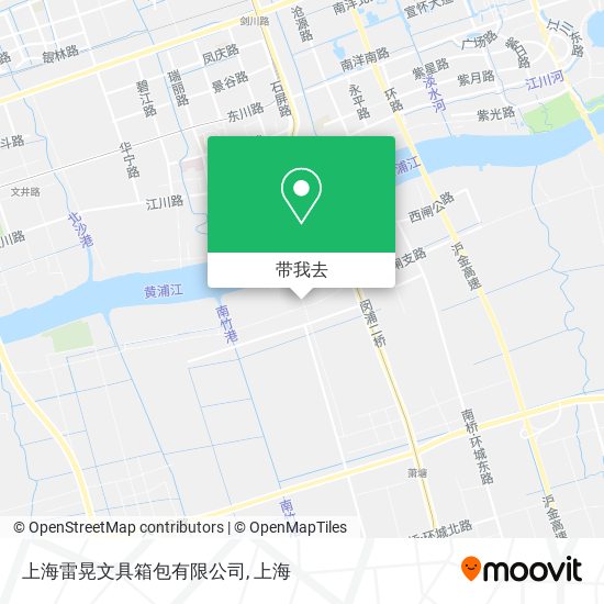 上海雷晃文具箱包有限公司地图