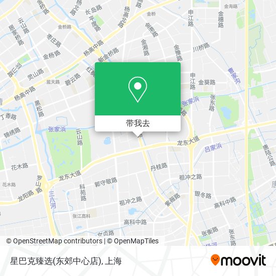 星巴克臻选(东郊中心店)地图