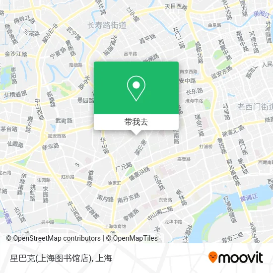 星巴克(上海图书馆店)地图