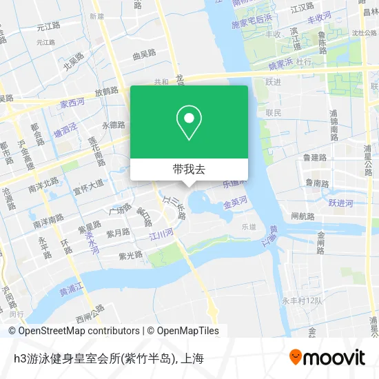 h3游泳健身皇室会所(紫竹半岛)地图