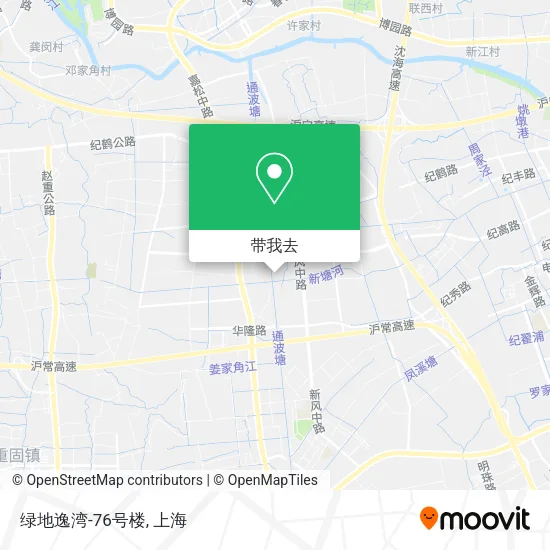 绿地逸湾-76号楼地图
