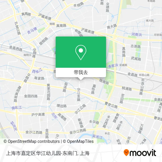 上海市嘉定区华江幼儿园-东南门地图