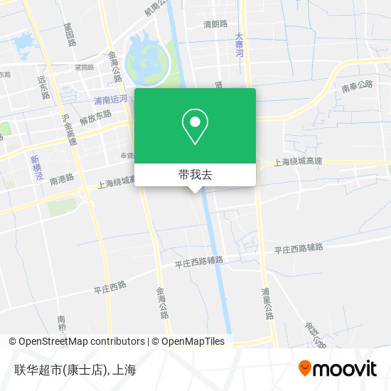 联华超市(康士店)地图