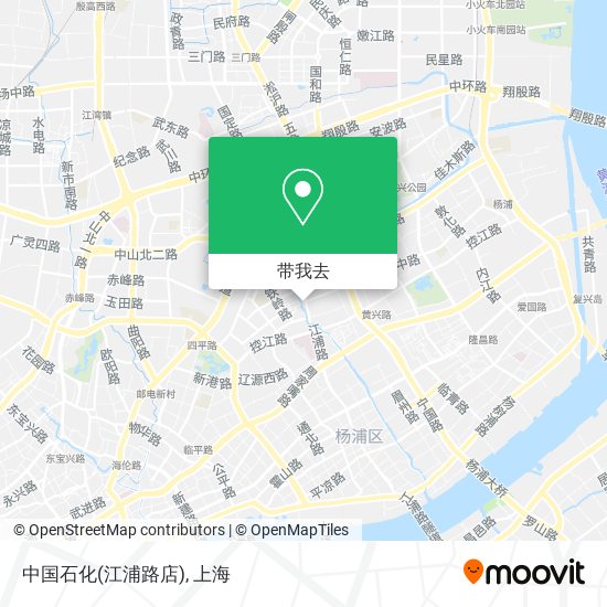 中国石化(江浦路店)地图