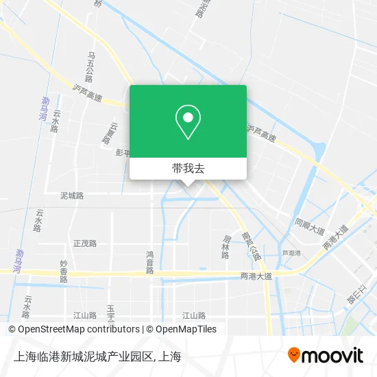 上海临港新城泥城产业园区地图